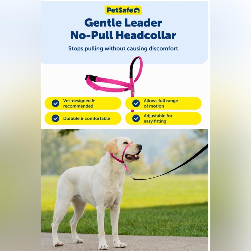 PetSafe Gentle Leader Headcollar - Raspberry - Picture 5 of 5